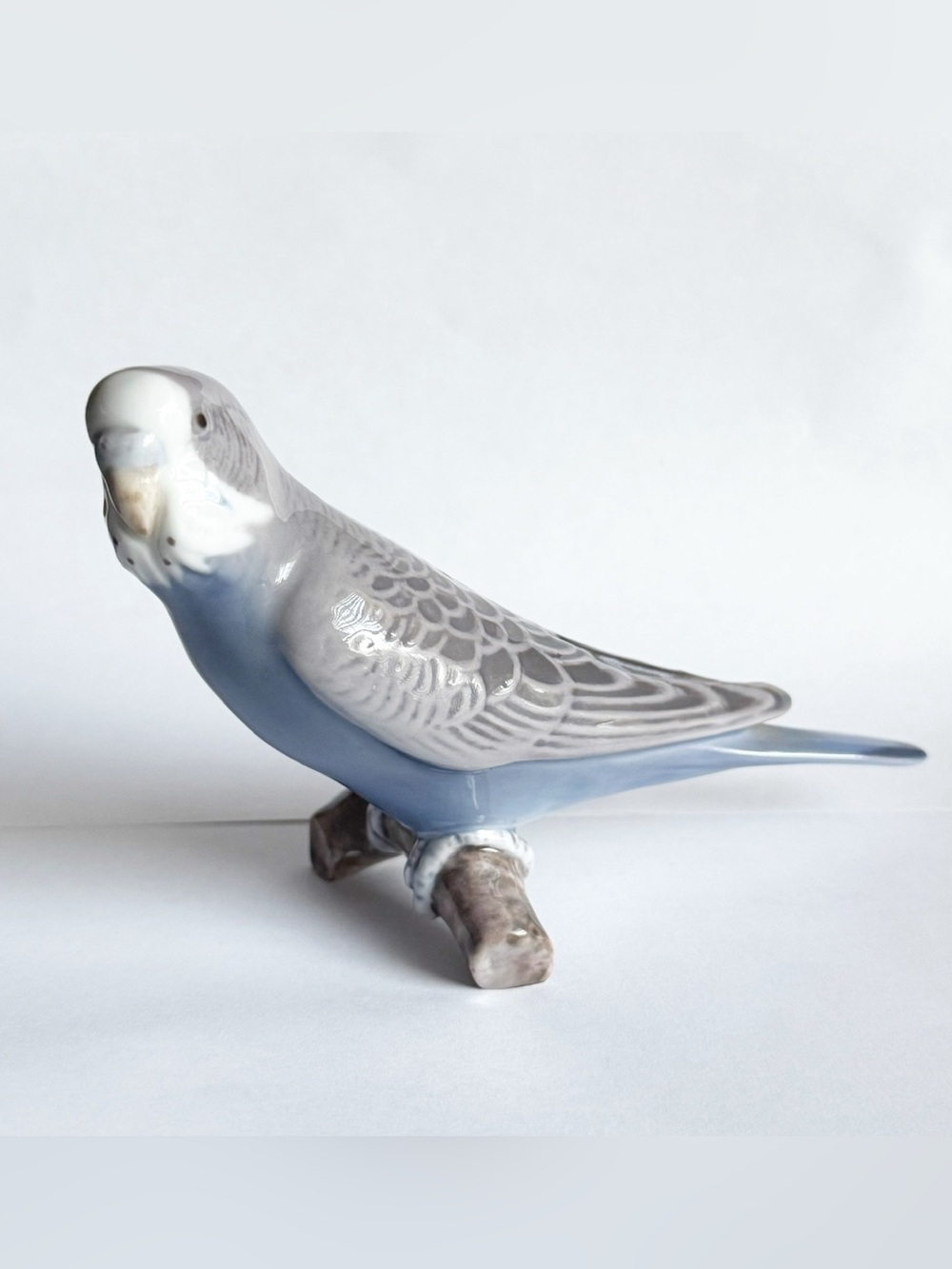B&G Bing & Grondahl Parakeet Budgie Blue Bird Figurine Royal Copenhagen #2210